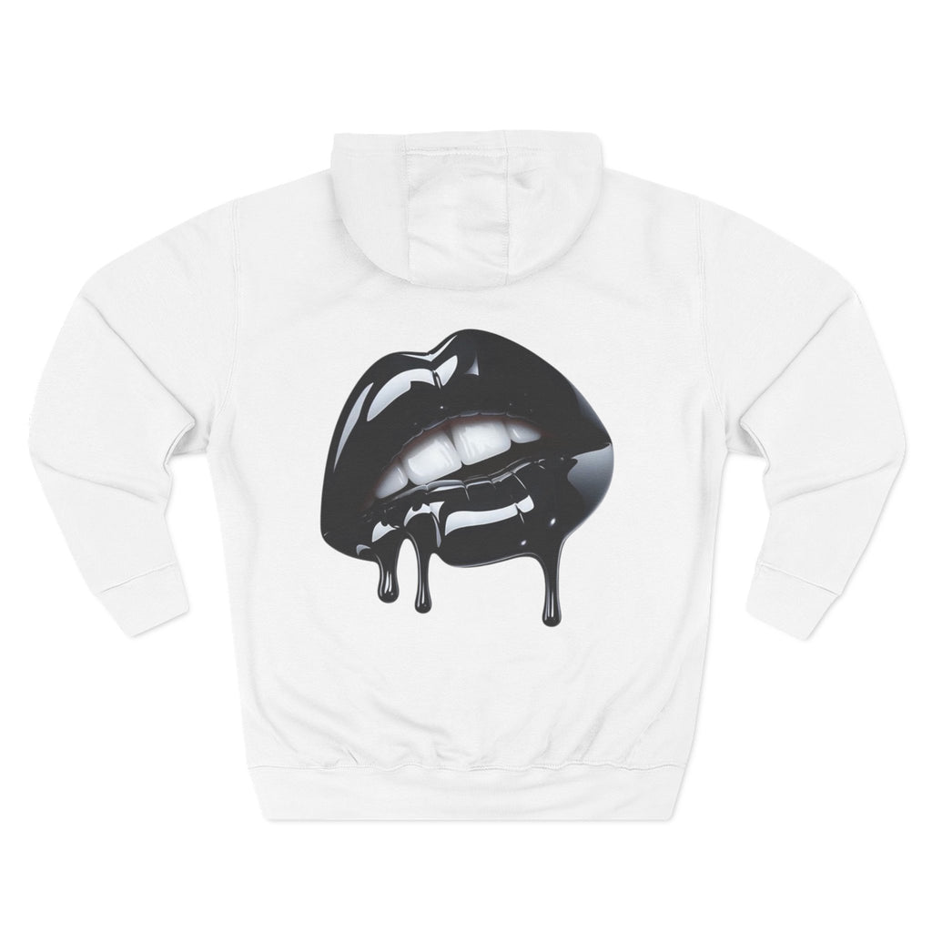 Sudadera Unisex “Labios Negros” con capucha
