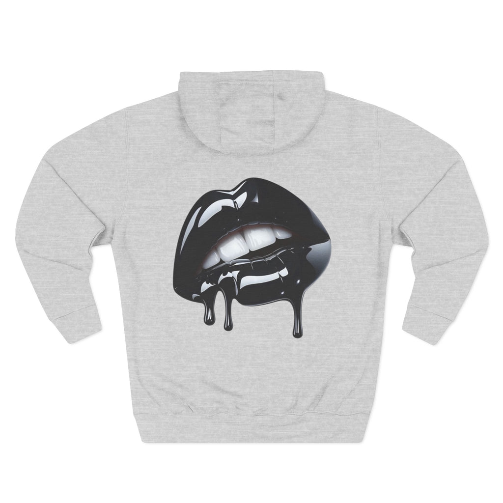 Sudadera Unisex “Labios Negros” con capucha