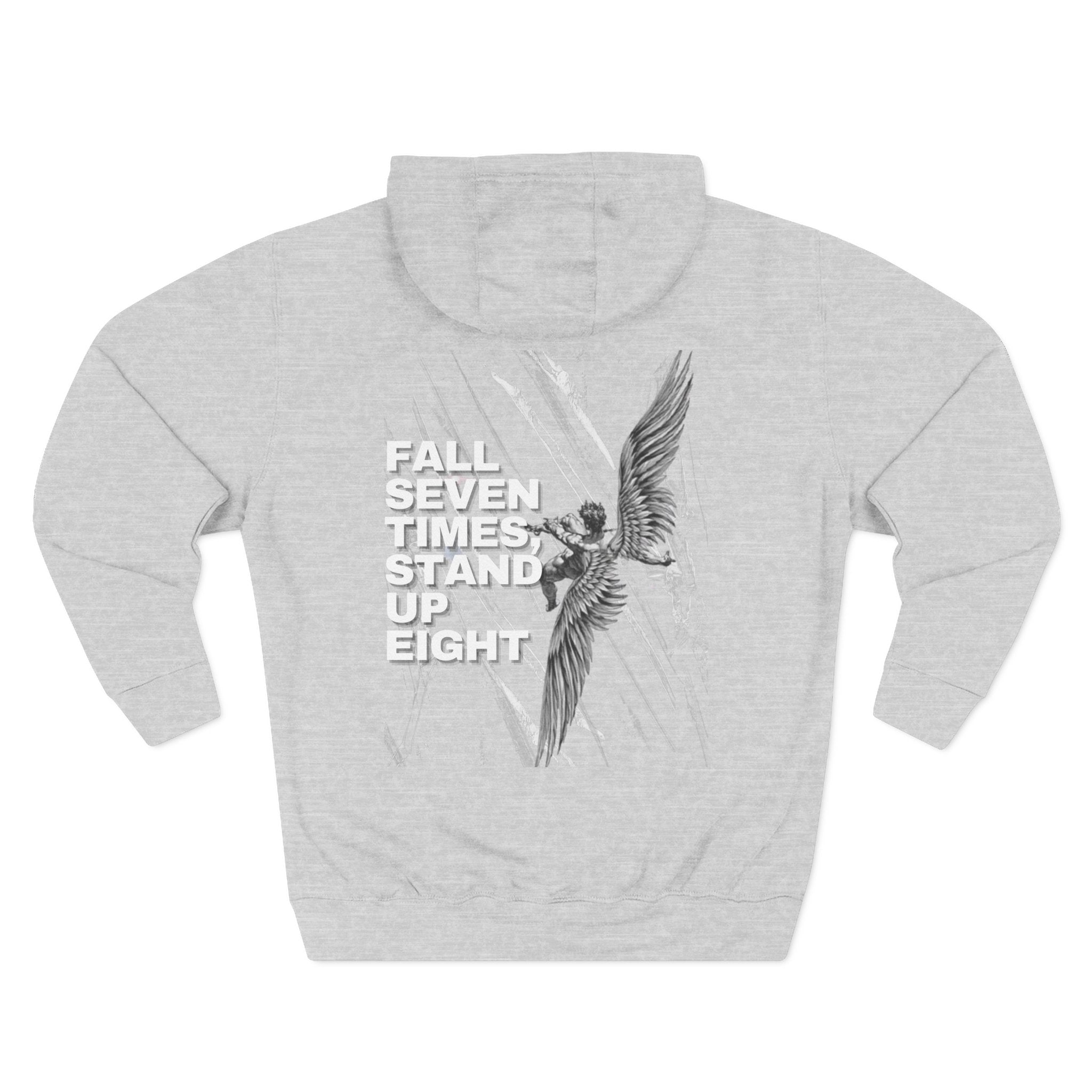 Sudadera Unisex "Fall Seven Times" con capucha