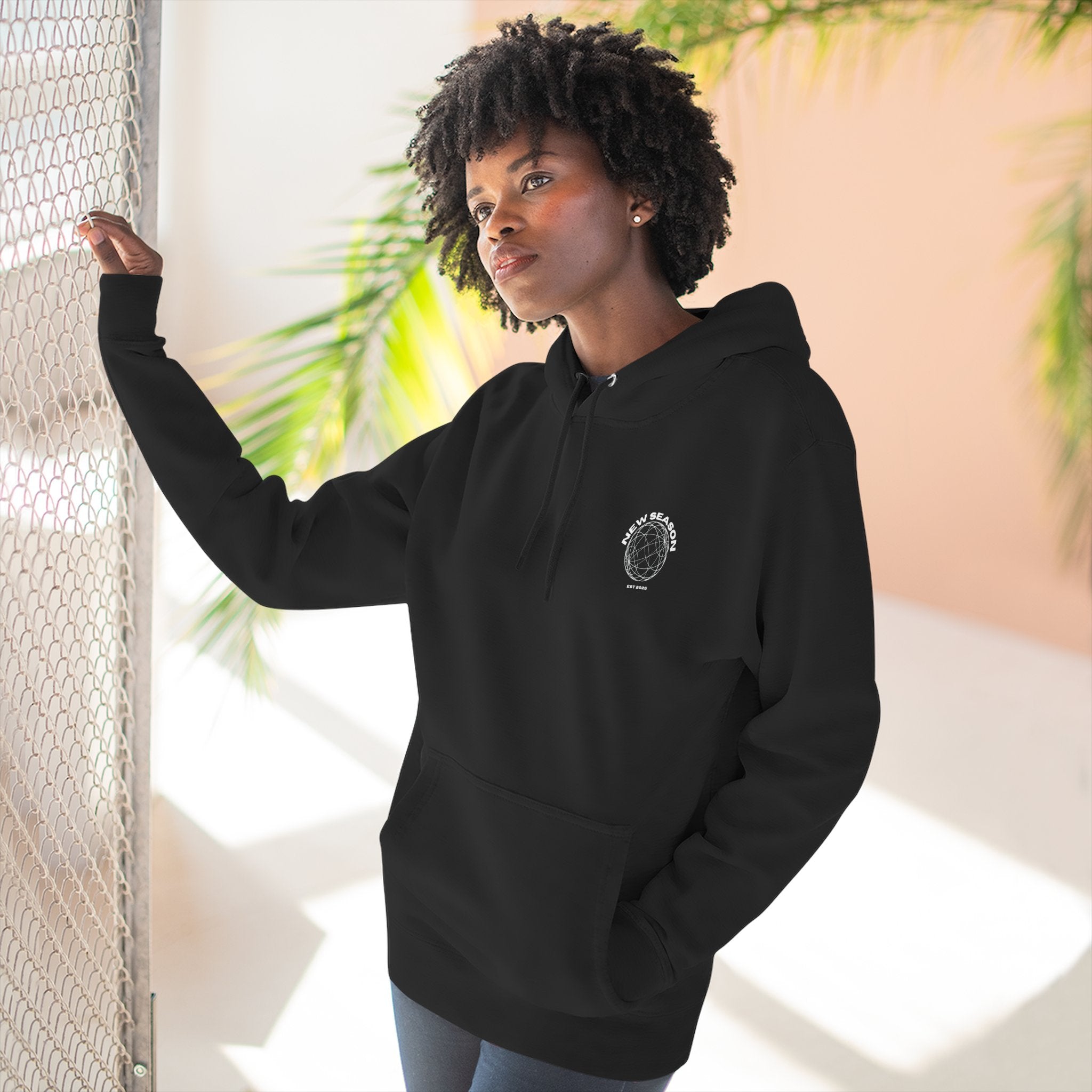 Sudadera Unisex “Labios Negros” con capucha