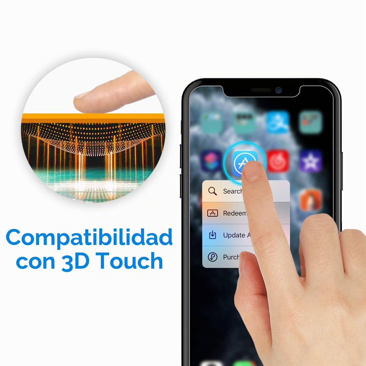 JETech Protector de Pantalla para iPhone 11 y iPhone XR 6,1", Vidrio Cristal Templado, 2 Unidades